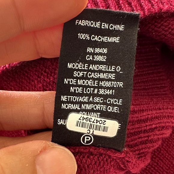 Theory Mini Knit Dress in Burgundy - Picture 9 of 9